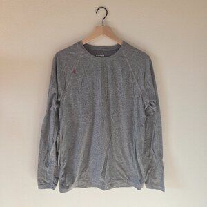 Rhone Long Sleeve Gray Tee